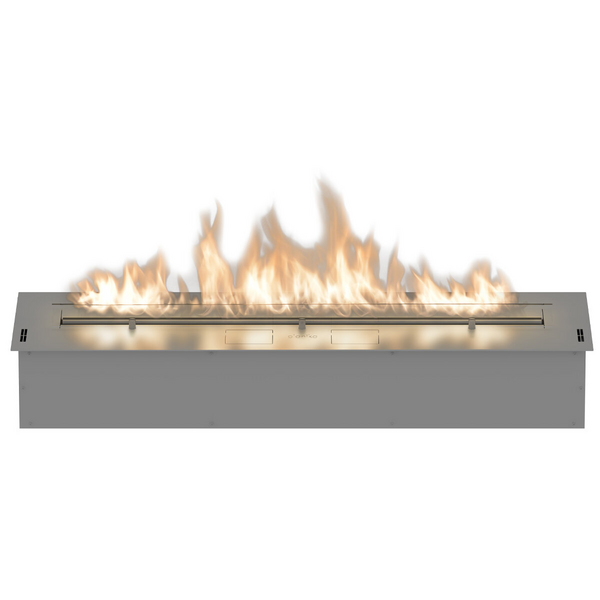 Bioethanol fireplace insert - BASKET FIRE LOGS - Planika - steel /  contemporary / remote-controlled