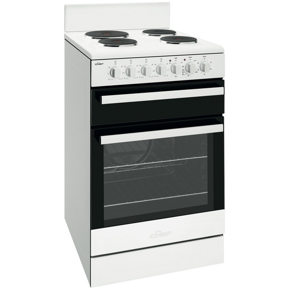 Chef 54cm lpg gas upright cooker cheap