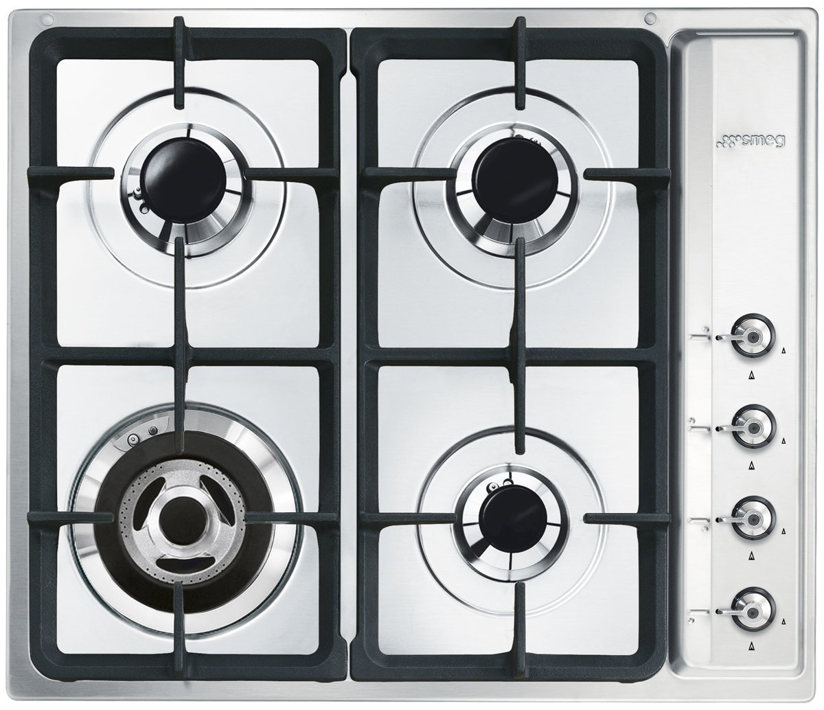 smeg gas cooktop with fish burner