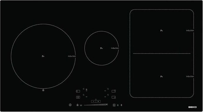 beko 90cm induction cooktop