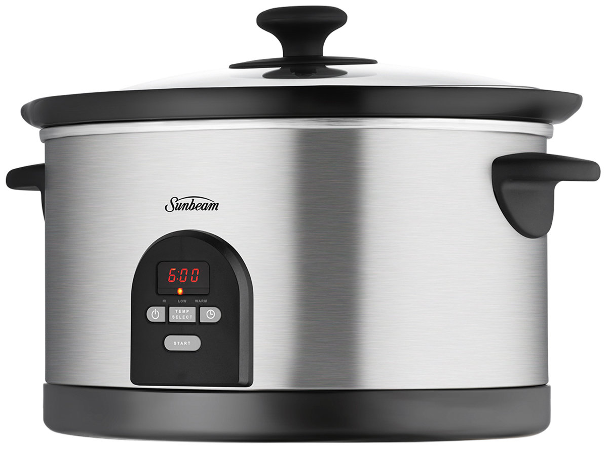 sunbeam slow cooker white