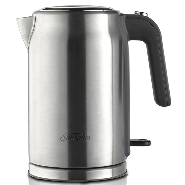 sunbeam cafe series quiet shield kettle stainless steel ke9650