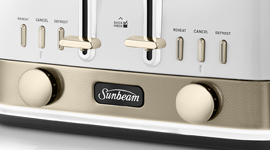 Sunbeam 4 Slice Toaster With Retractable Cord White 027045703659 for sale  online